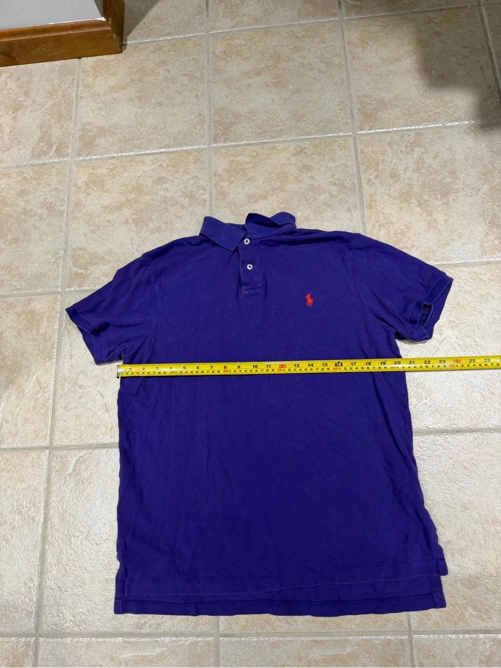 Polo Ralph Lauren Polo Shirt Mens L Purple Classic Fit Short Sleeve Pima Cotton
